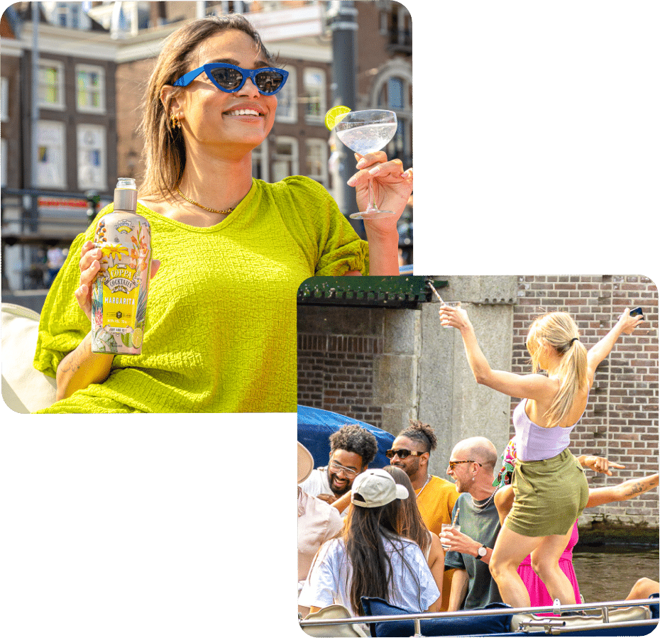Floating Amsterdam cocktail